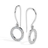 Dazzling Circle Drop Earrings