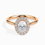 Oval Halo Engagement Ring