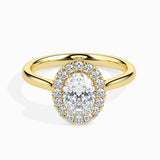 Oval Halo Engagement Ring