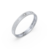 Dual-Band Diamond Accent Bangle