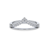Elegant V-Shape Diamond Ring