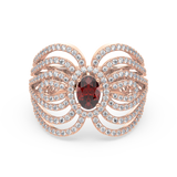 Regal Radiance Statement Ring