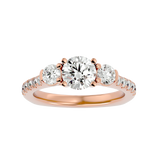 Elegant Trio Diamond Ring