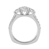 Elegant Trio Diamond Ring
