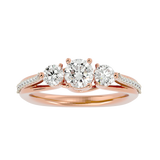 Eternal Trio Diamond Engagement Ring
