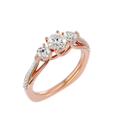 Eternal Trio Diamond Engagement Ring
