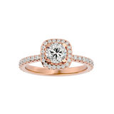 Eternal Brilliance Halo Diamond Engagement Ring