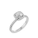 Eternal Brilliance Halo Diamond Engagement Ring