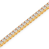 Brilliant Round-Cut Tennis Bracelet