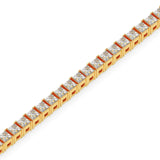 Princess-Cut Tennis Bracelet
