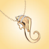 Aura of Ganesha Diamond Pendant (With Chain)