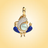 Mighty Ganesha Diamond Pendant (Without Chain)