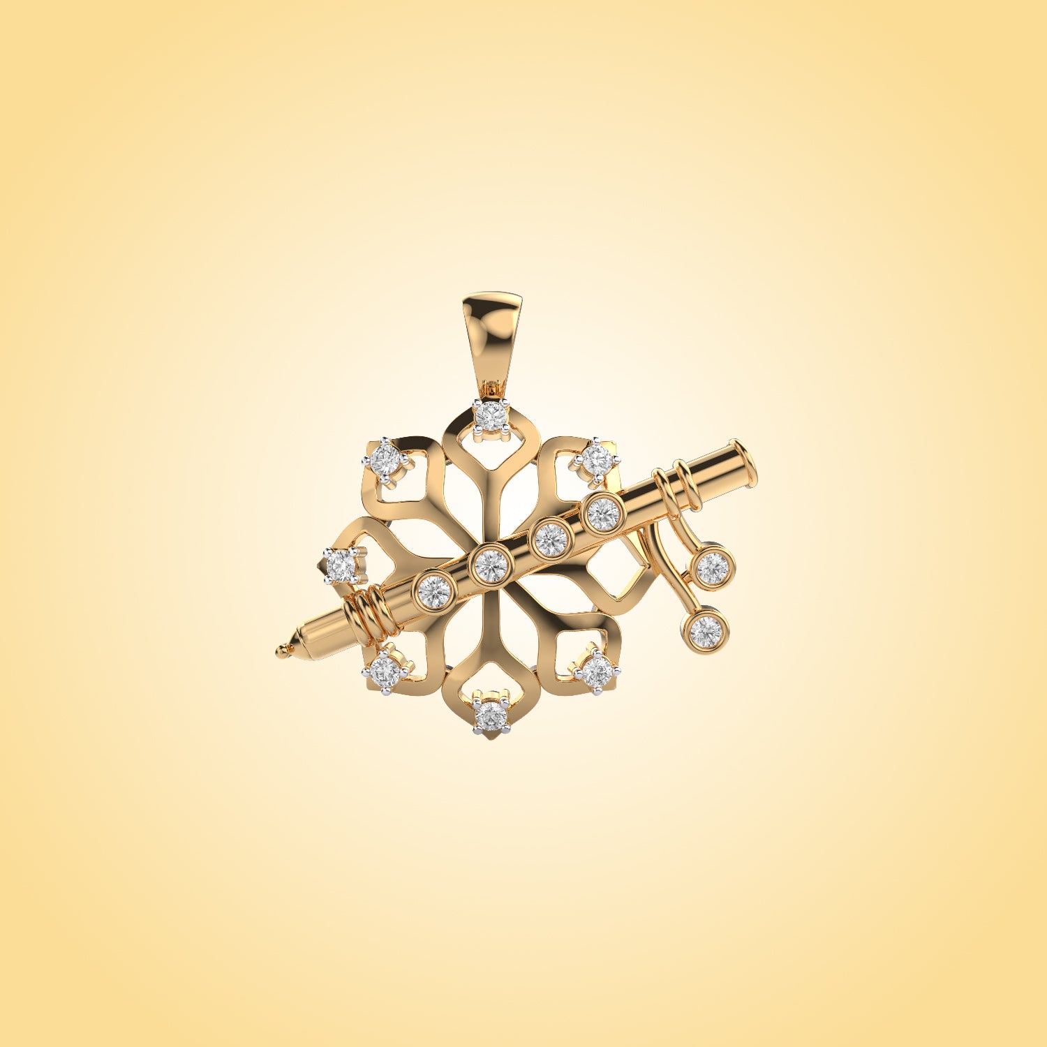 Glamourous Krishna Diamond Pendant (Without Chain) – Brilliantany