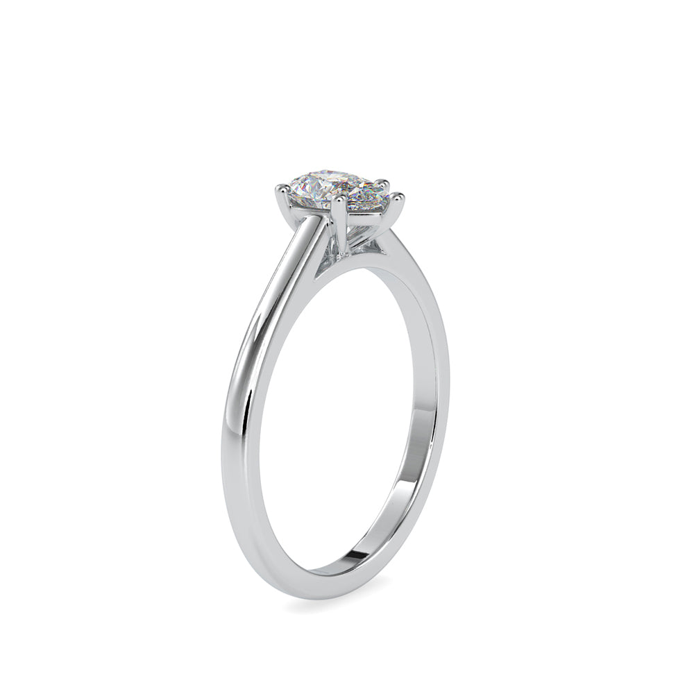 Pear-Cut Solitaire Ring