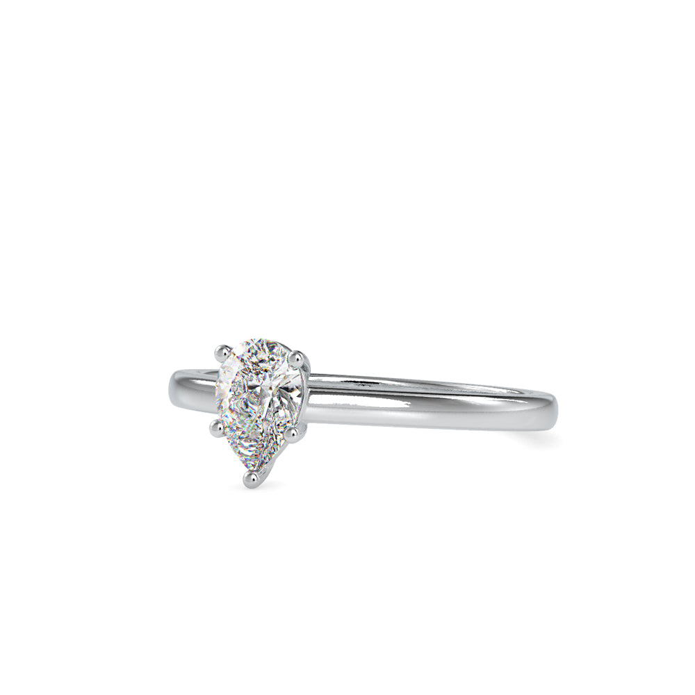 Pear-Cut Solitaire Ring