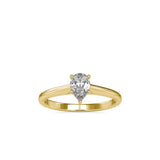 Pear-Cut Solitaire Ring