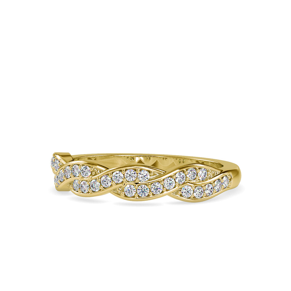 Twisted Elegance Pave Band