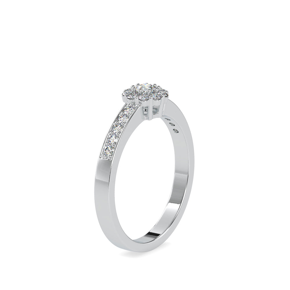 Radiant Halo Eternity Ring