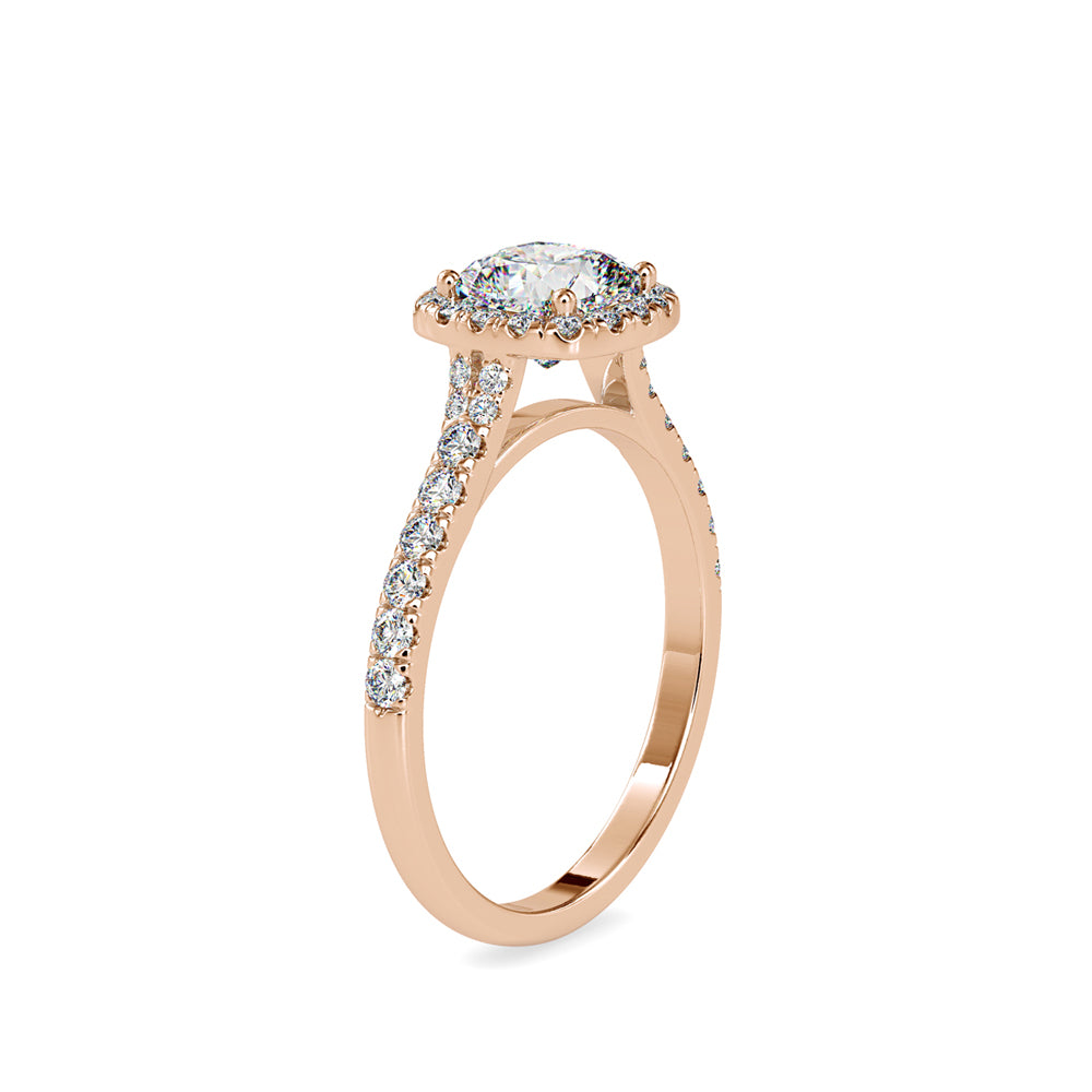 Brilliant Cushion-Cut Halo Engagement Ring