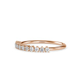 Diamond Arc Stackable Ring