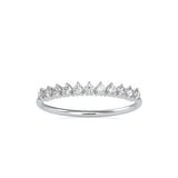 Diamond Arc Stackable Ring