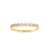 Diamond Arc Stackable Ring