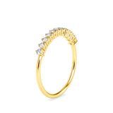 Diamond Arc Stackable Ring