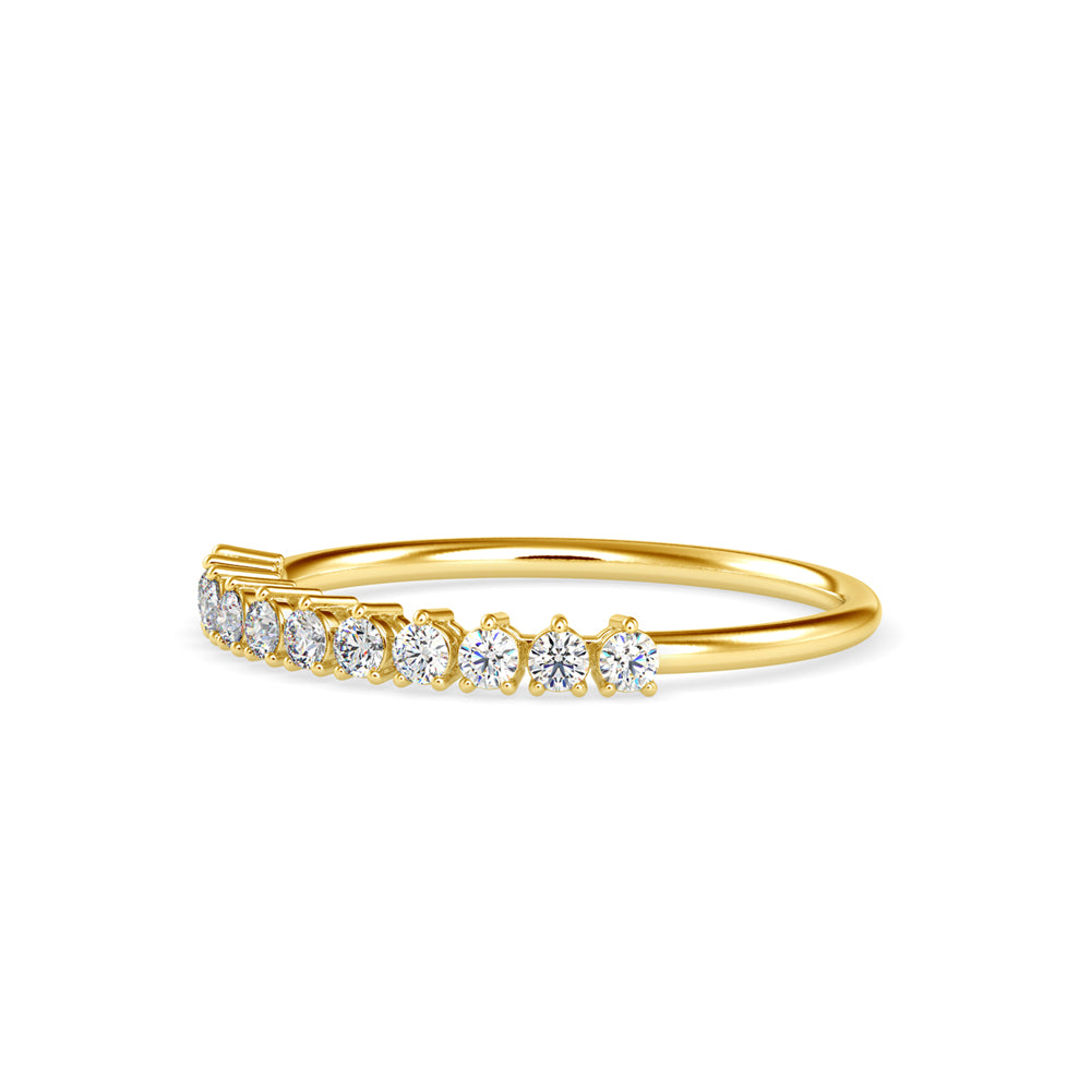 Diamond Arc Stackable Ring