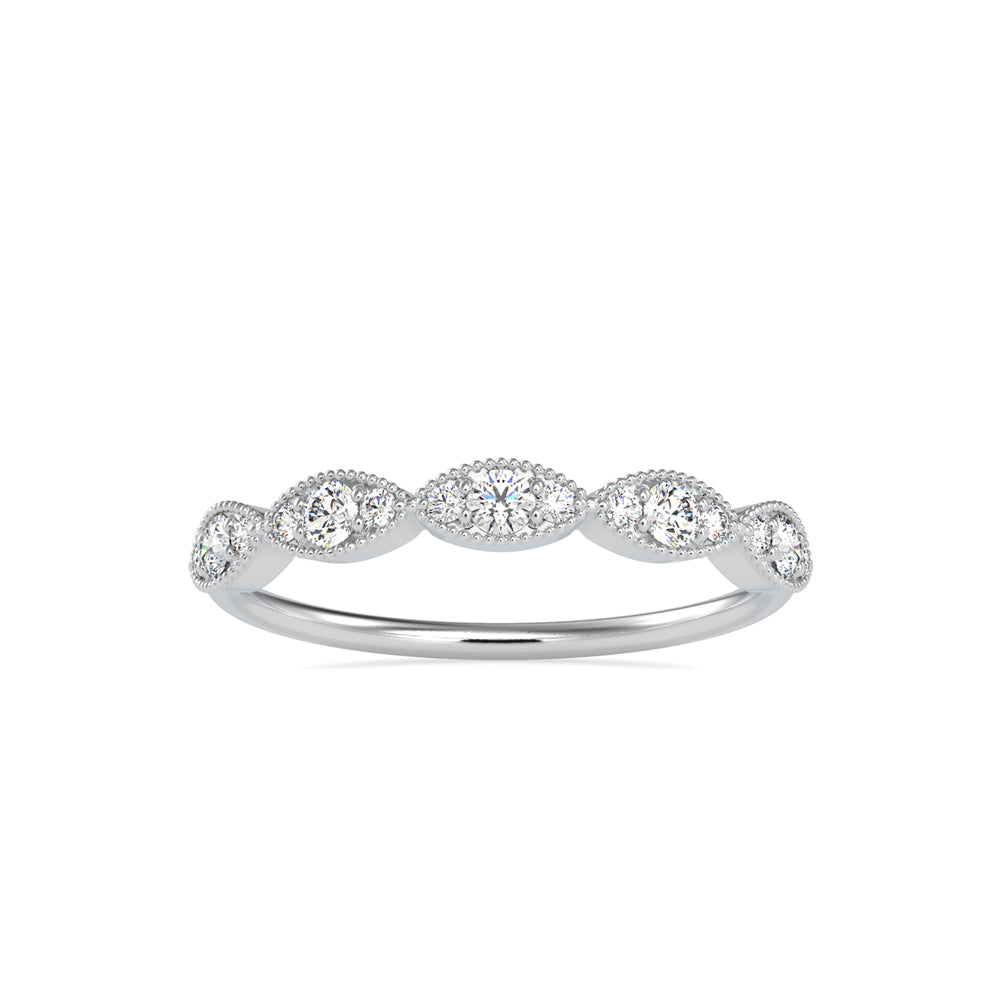 Marquise Diamond Leaf Ring