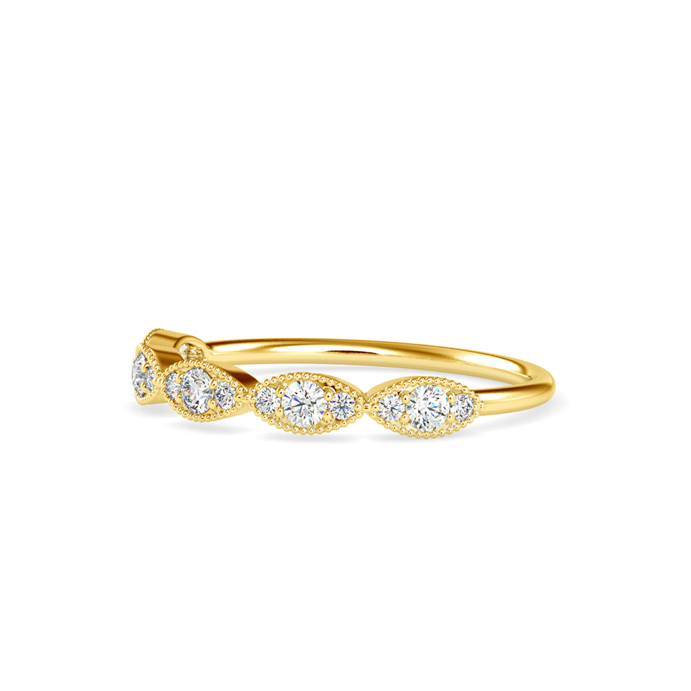 Marquise Diamond Leaf Ring