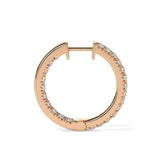 Classic Inside-Out Diamond Hoop Earrings (with Screw)