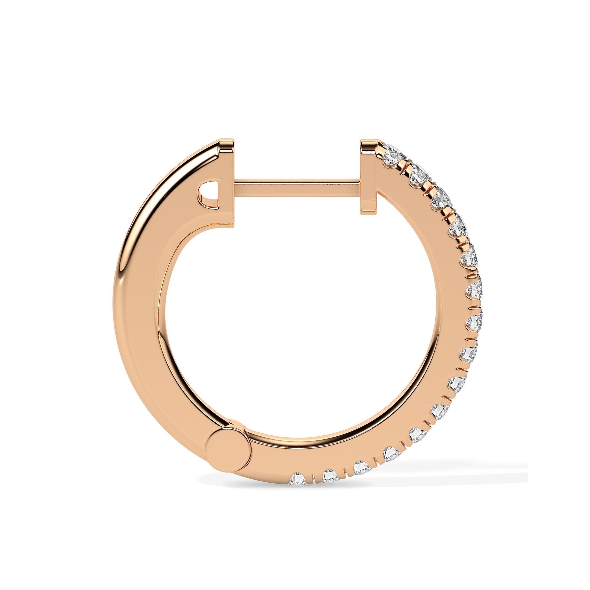 Timeless Diamond Hoop Earring (with Screw)