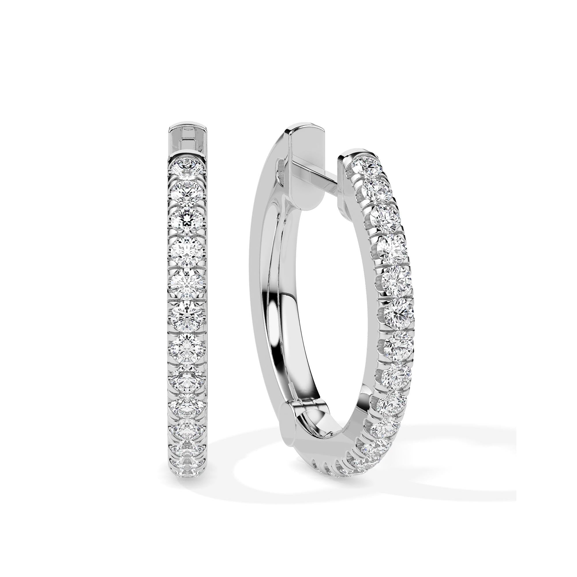 Timeless Diamond Hoop Earring (with Screw)