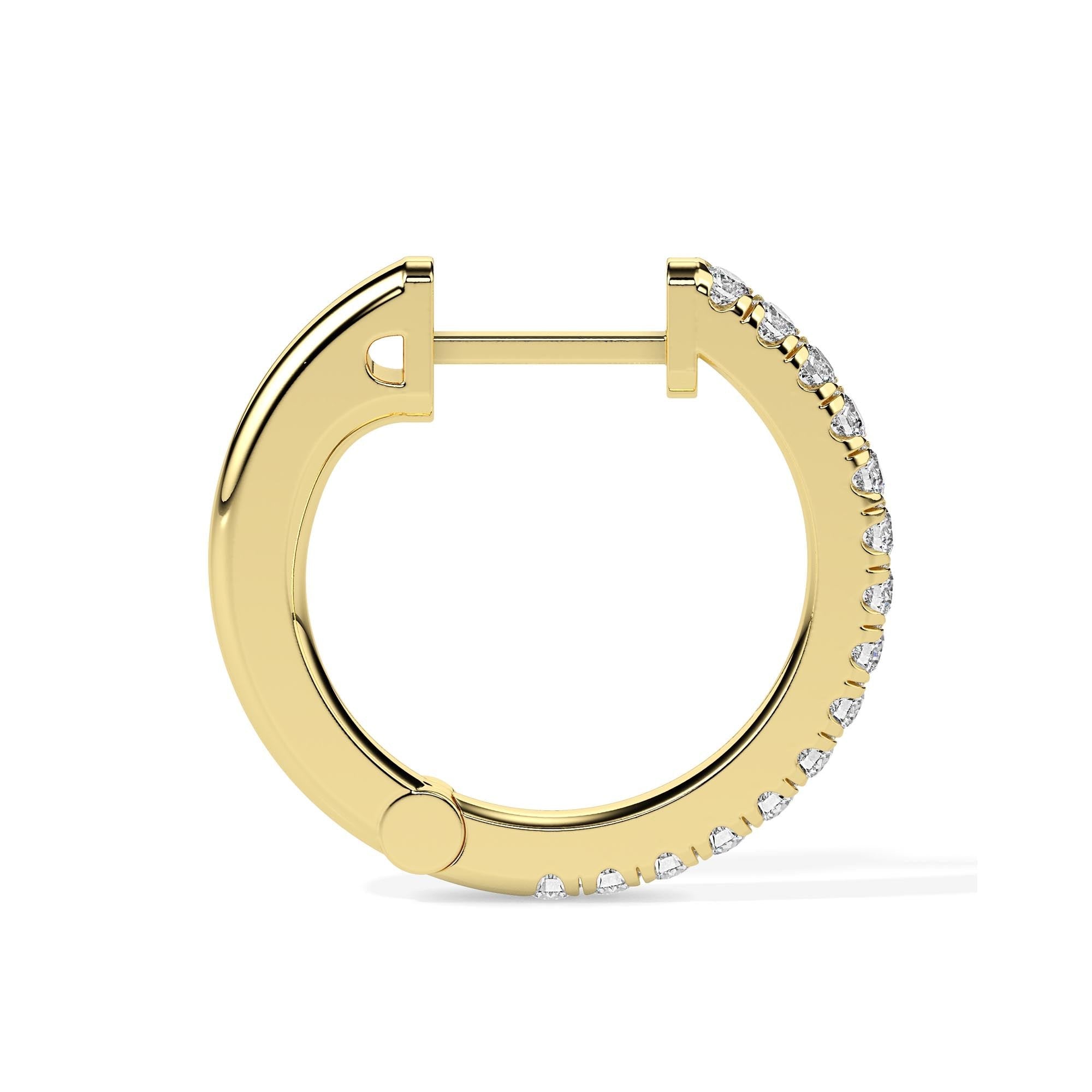 Timeless Diamond Hoop Earring (with Screw)