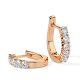 Classic Diamond Hoop Earrings (with Screw)