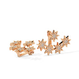 Celestial Star Cluster Diamond Earrings (with Screw)