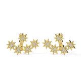 Celestial Star Cluster Diamond Earrings (with Screw)