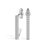 Sleek Bar Drop Earrings (with Screw)