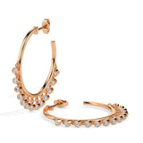 Double Row Glam Hoop Earrings (with Screw)