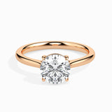 Classic Solitaire Ring with Cathedral Setting