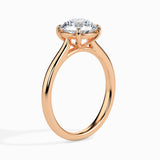 Classic Solitaire Ring with Cathedral Setting