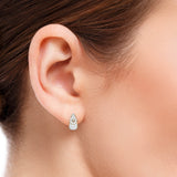 Floral Cluster Pavé Diamond Earrings (with Screw)