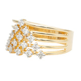 Radiant Cluster Diamond Ring