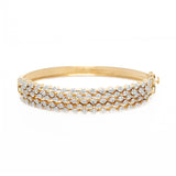 Elegant Gold Diamond Tennis Bracelet