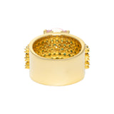 Exquisite Statement Ring with Center Gemstone