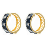 Luxe Studded Hoop Earrings (with Screw)