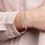 Floral Elegance Embellished Bangle