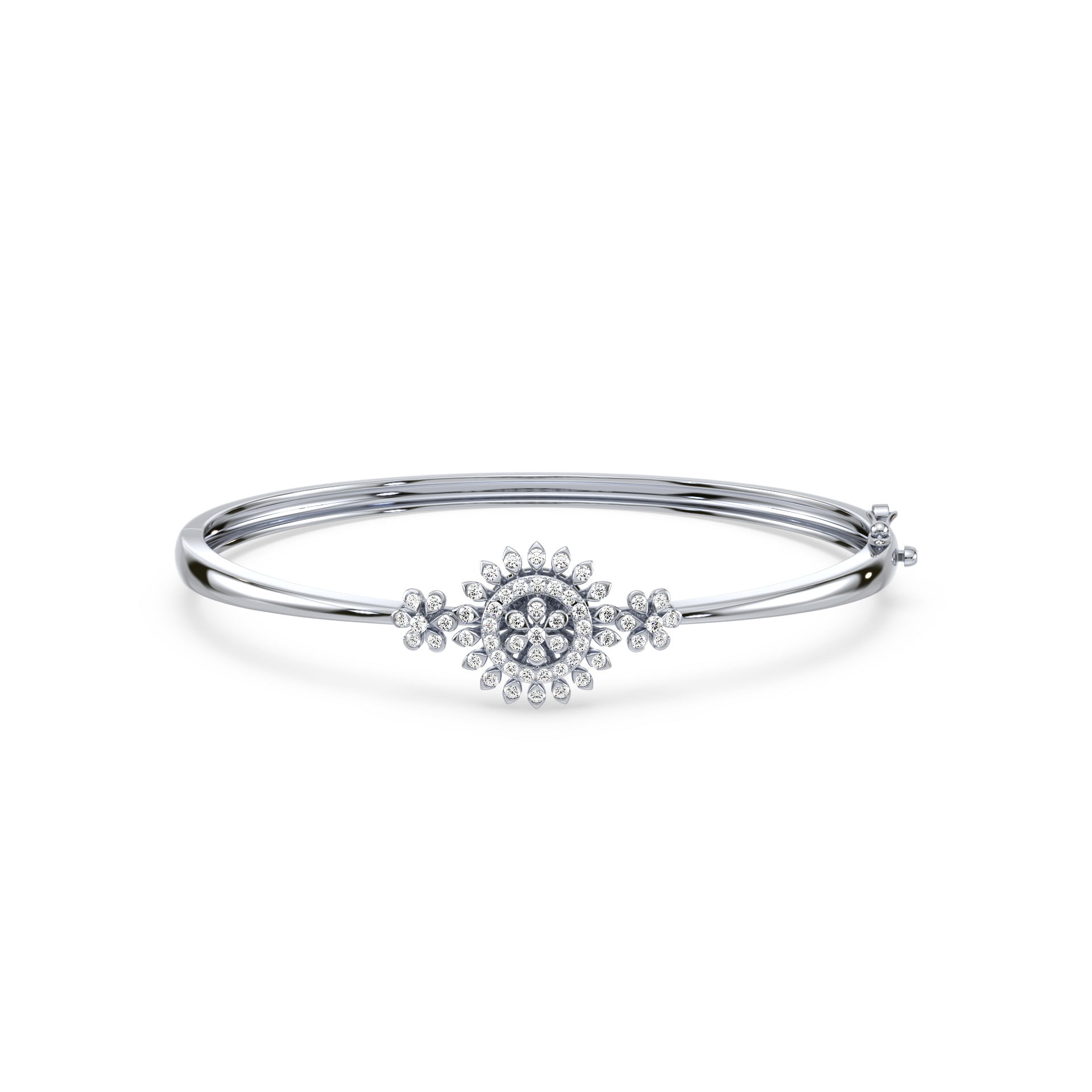 Elegant Floral Design Bangle