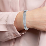 Triple Row Statement Bracelet