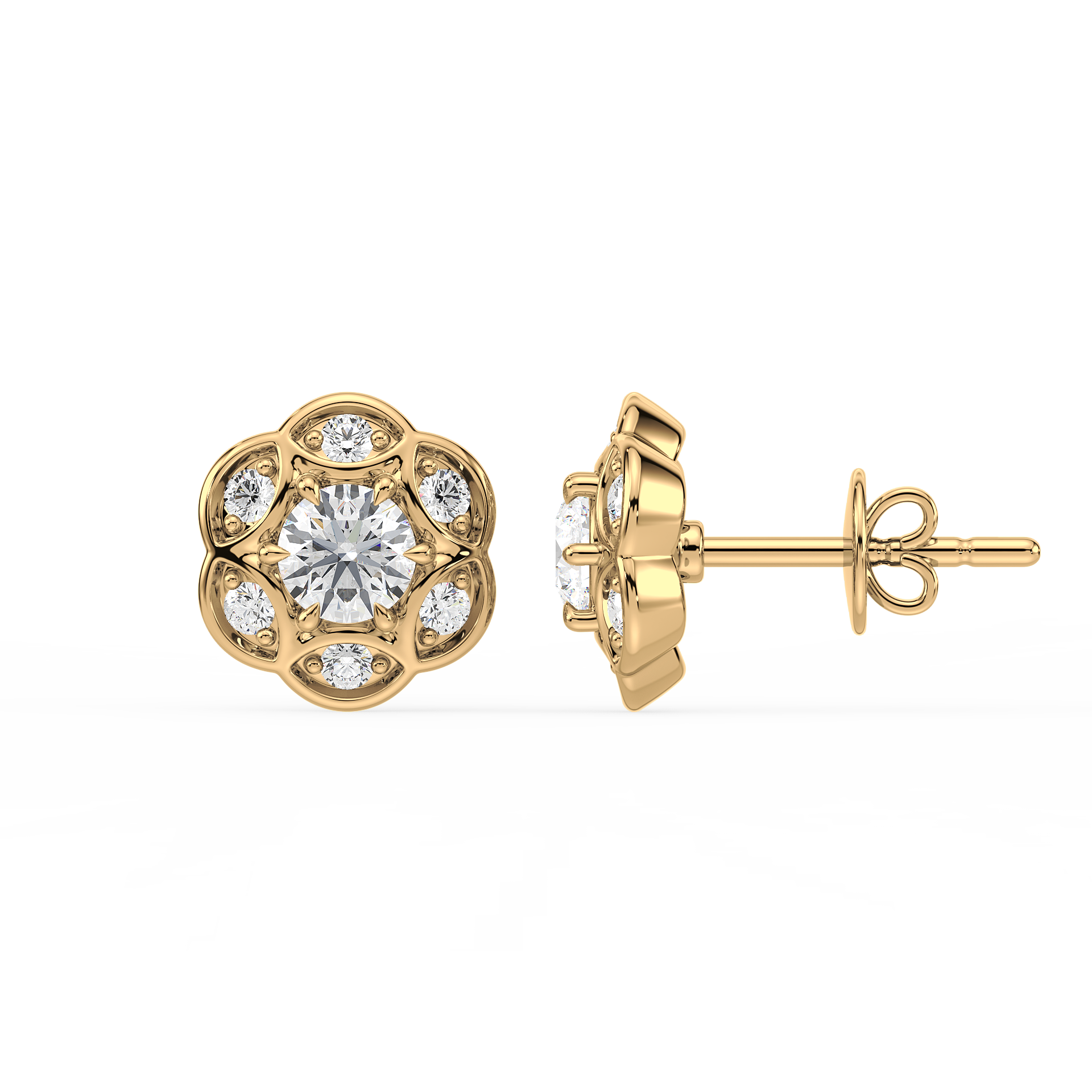 Regal Round Radiance Studs (with Screw)